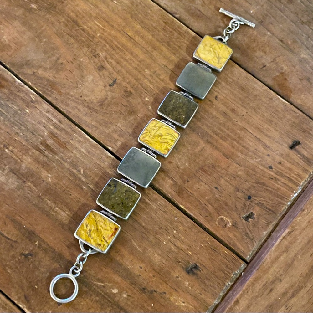 Silpada 925 silver 8 inch long bracelet; retired